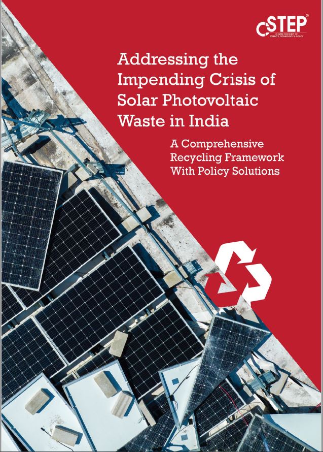 Addressing the impending crisis of solar photovoltaic waste in India